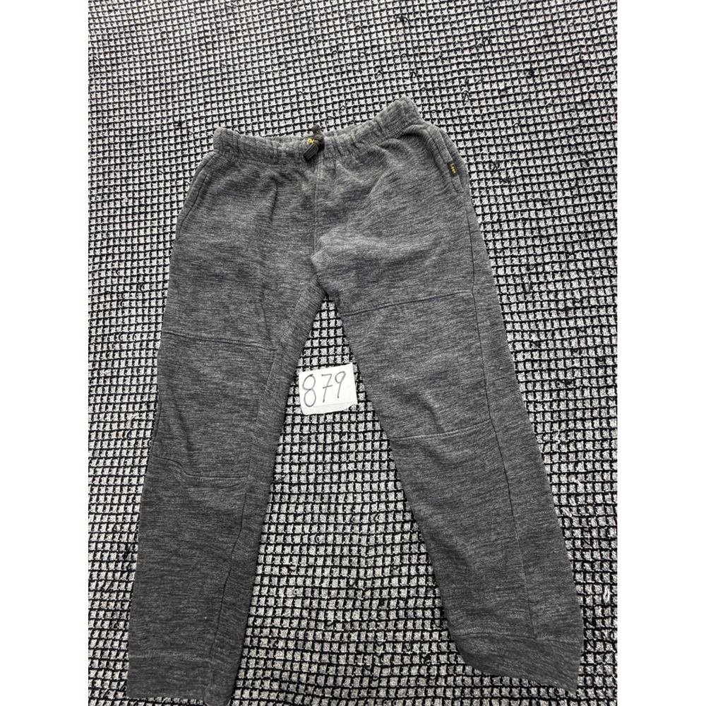 Lee Jogger Pants Boys M10/12 Gray Heathered Fleece Drawstring